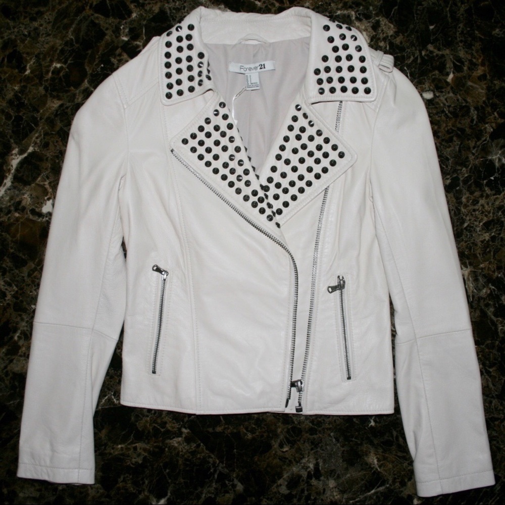 Lambskin Studded Leather Jacket